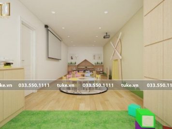 Dự án thi công full nội thất trường mầm non Anh Ngữ tại Hà Nội