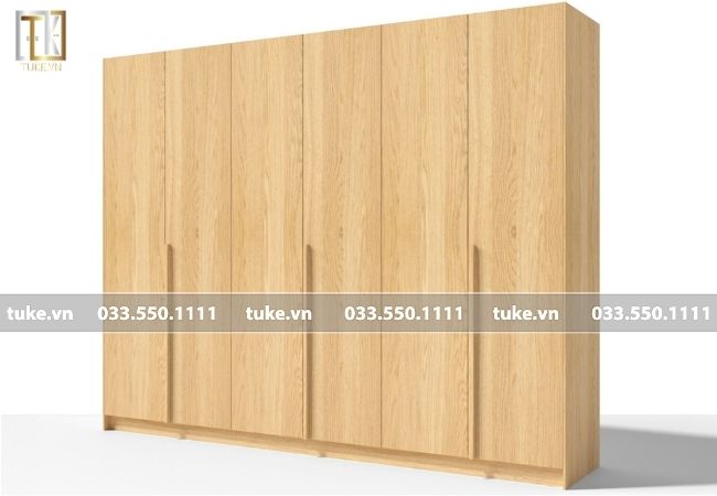 tủ quần áo gỗ lõi xanh An Cường 6 buồng