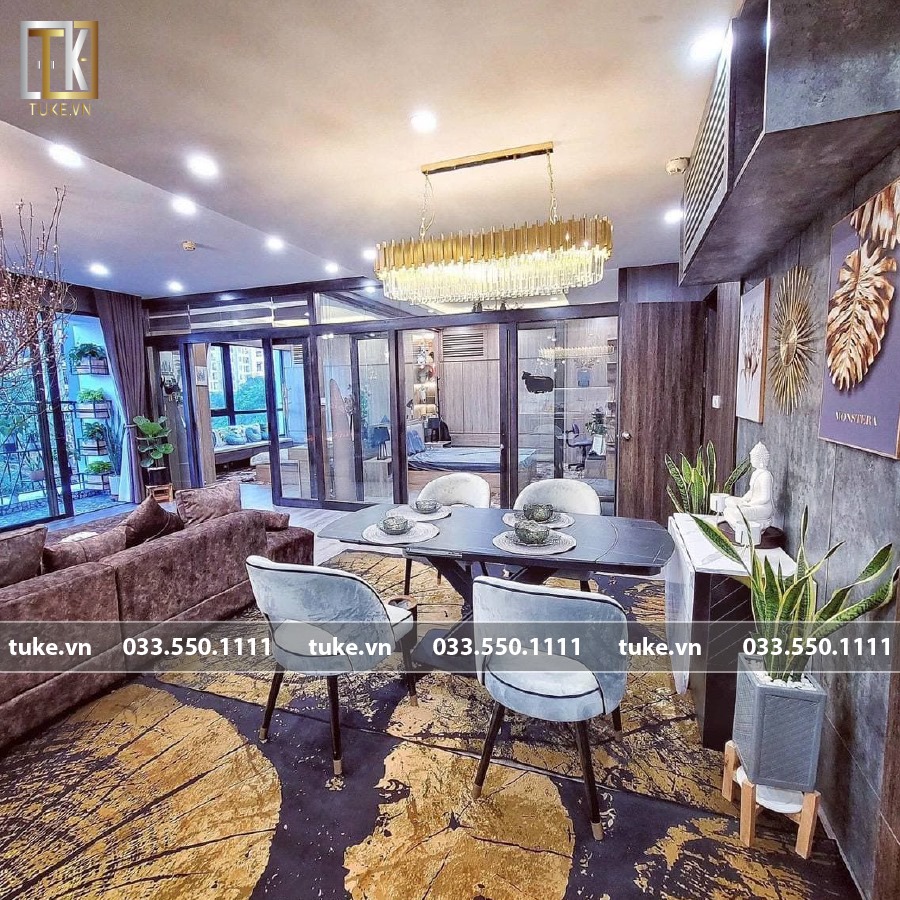 trọn bộ bàn ghế ăn đầy lãng mạn