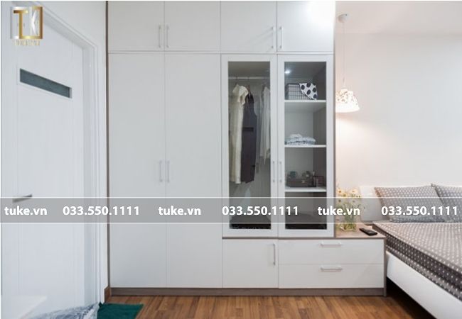 thiết kế khoảng không phía trước tủ