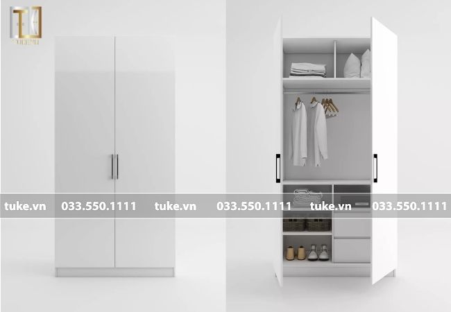 tủ quần áo 2 buồng