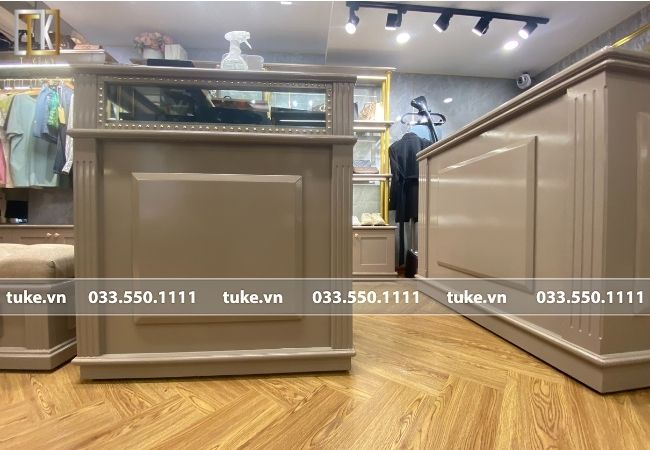 tủ trưng bày phụ kiện gỗ MDF An Cường