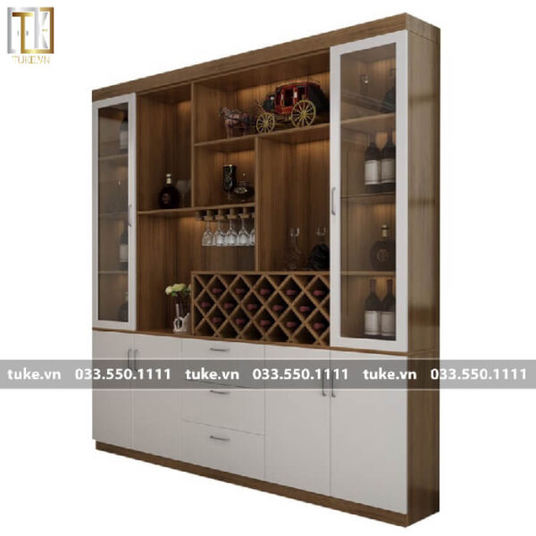tủ rượu gỗ công nghiệp MDF TR-08