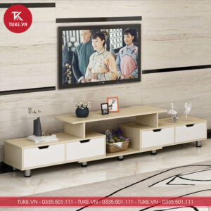 Kệ tivi gỗ kiểu dáng tối giản phù hợp nhiều không gian – KTV24