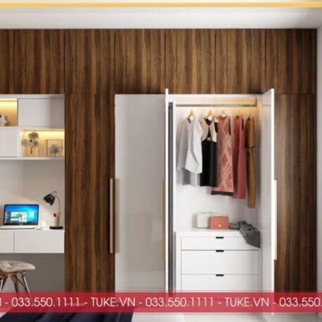 10 mẫu tủ quần áo gỗ công nghiệp cao cấp, tiện dụng