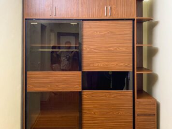 Hoàn thiện tủ quần áo cánh kính TA210 tại nhà chị Vân, Đội Cấn