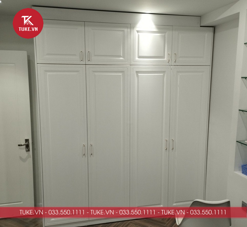 Tủ quần áo cánh mở 4 cánh kịch trần