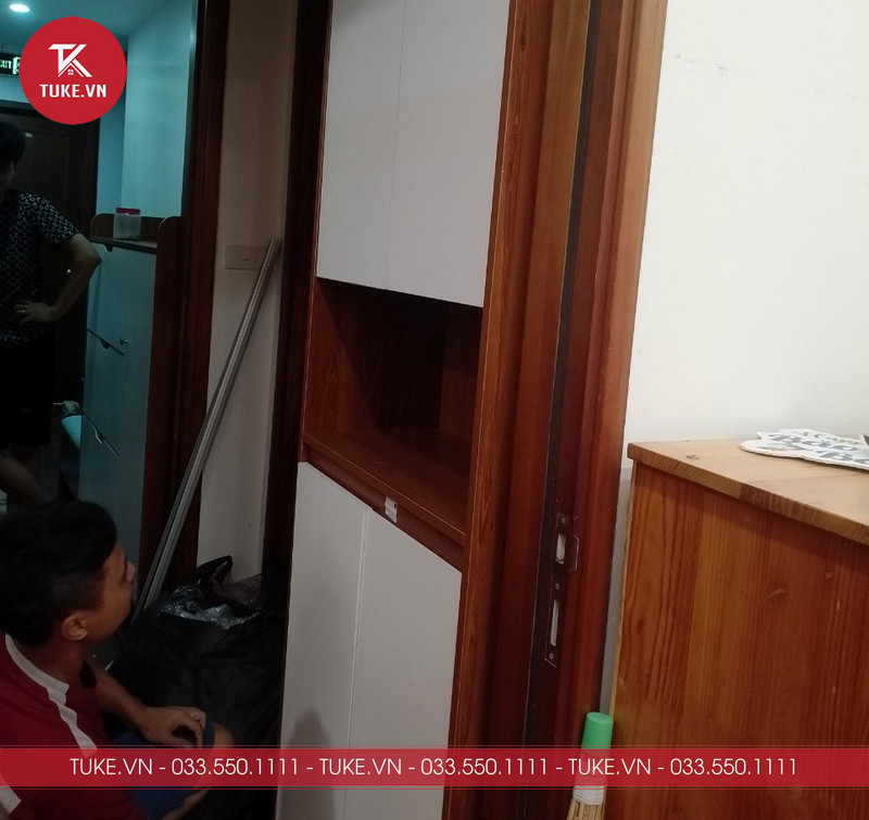 Tủ giày đẹp, phù hợp với diện tích không gian