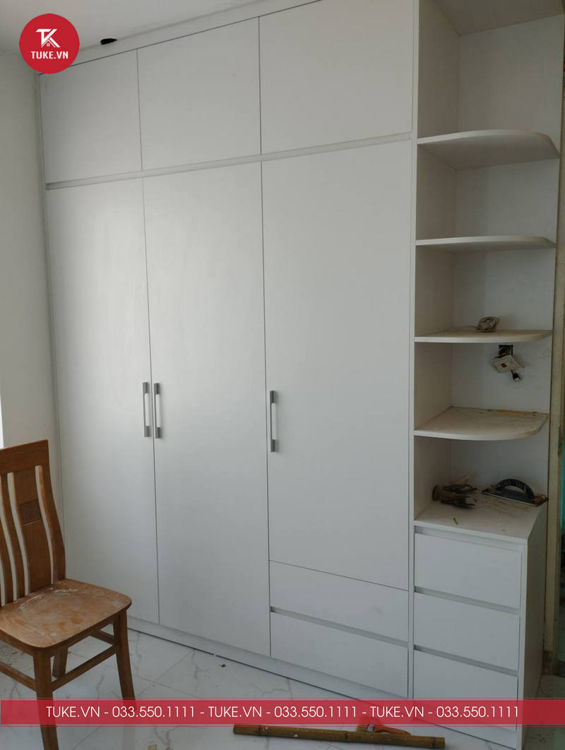 Tủ quần áo gỗ công nghiệp đẹp