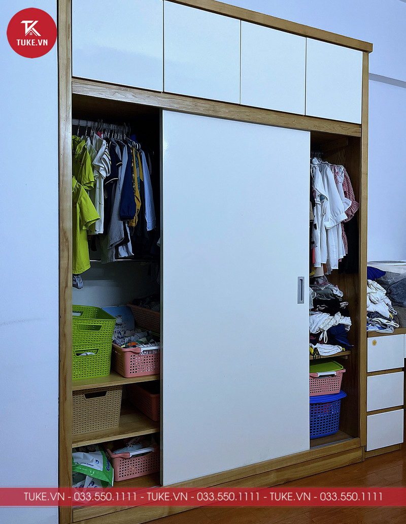 Tủ quần áo cánh lùa kịch trần