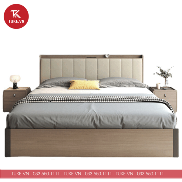 Giường ngủ thiết kế đơn giản, vệ sinh dễ dàng