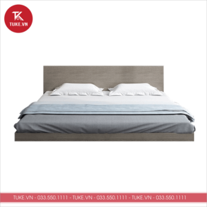 Giường ngủ gỗ MDF phong cách Nhật Bản không tab GN054