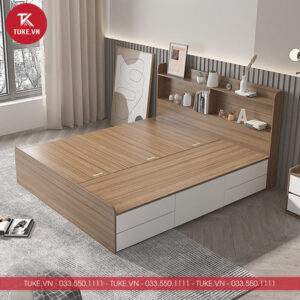 Giường ngủ thông minh gỗ MDF thiết kế hiện đại GN051