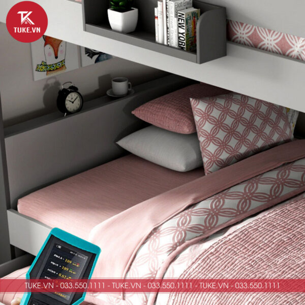 Giường ngủ làm từ gỗ MDF cao cấp nên độ bền cao, chất lượng cao