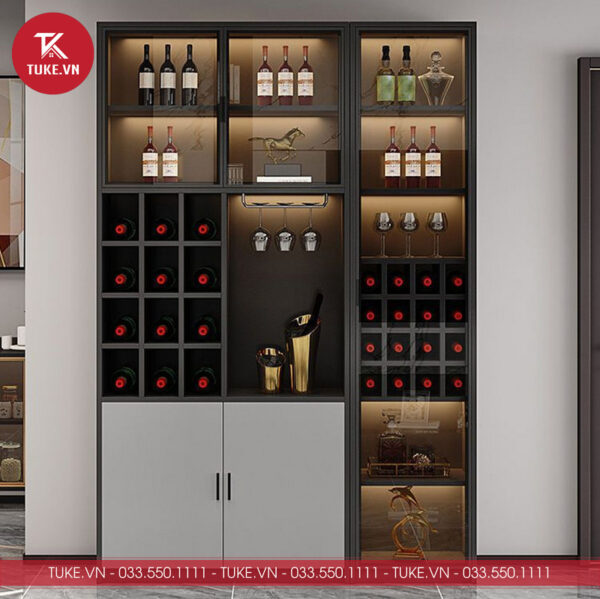 Tủ rượu có thiết kế nhỏ gọn phù hợp lắp đặt cho mọi không gian